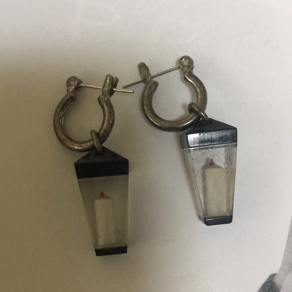 Beautiful vintage silver tone earrings - Picture 3 of 4